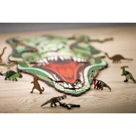 Eco-wood-art - dřevěné puzzle Chameleon
