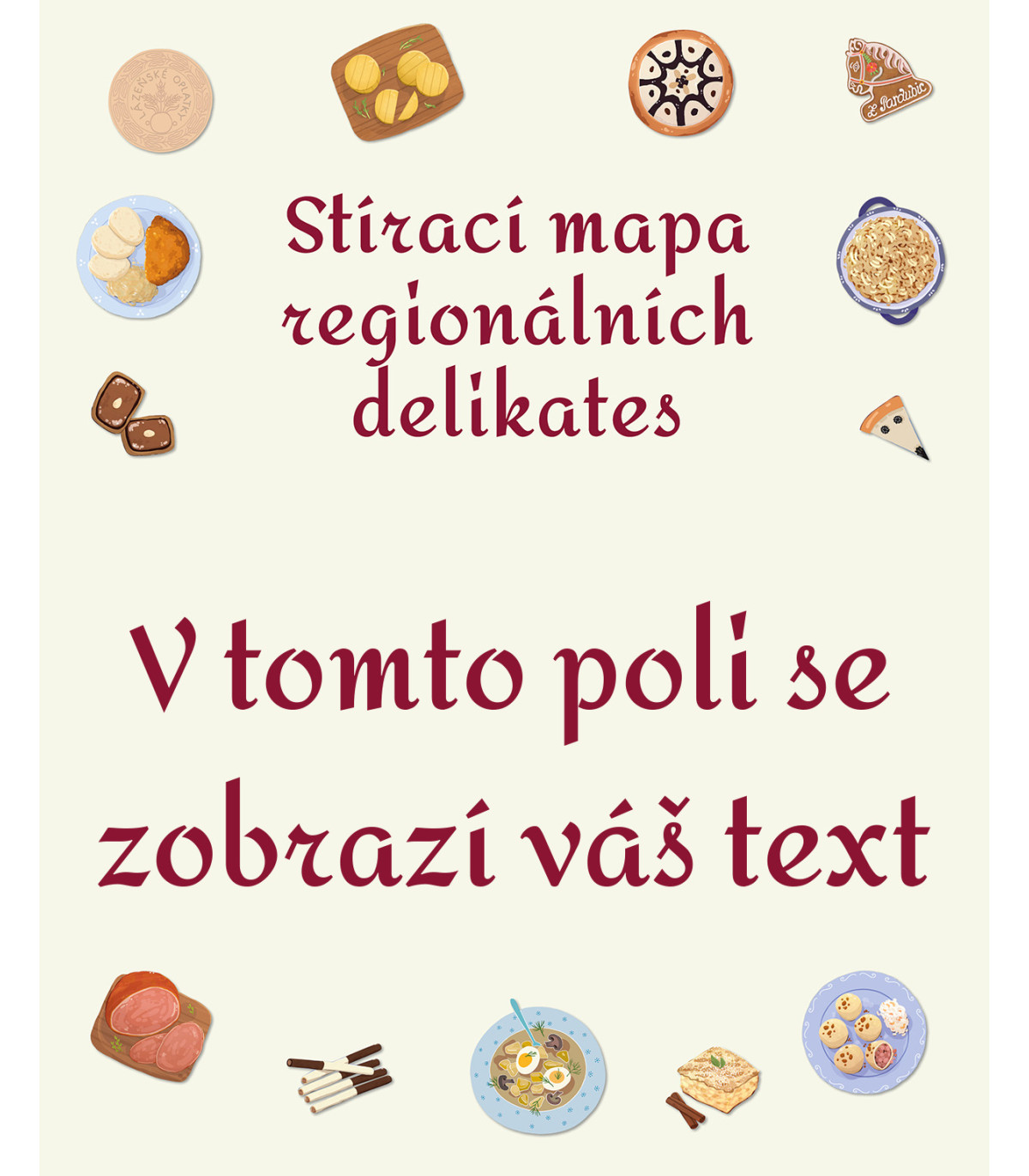 Stírací mapa regionálních delikates