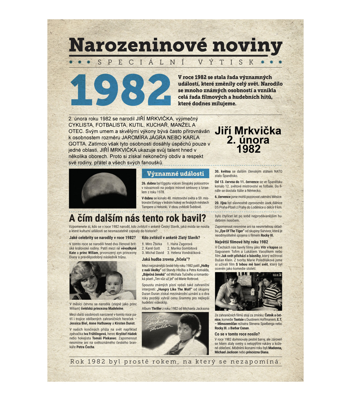 Narozeninové noviny 1982