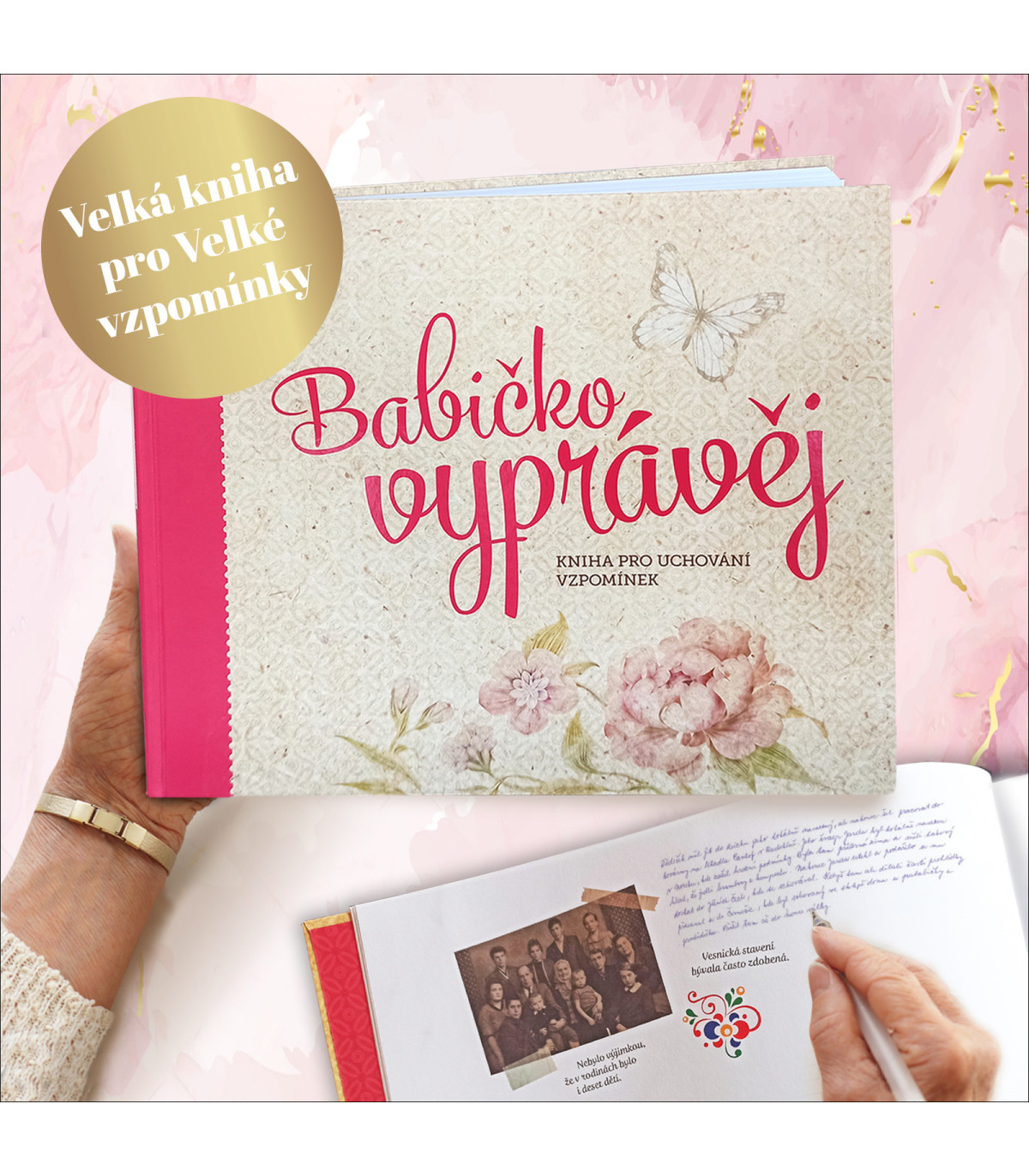 Babičko, vyprávěj, kniha pro uchování vzpomínek