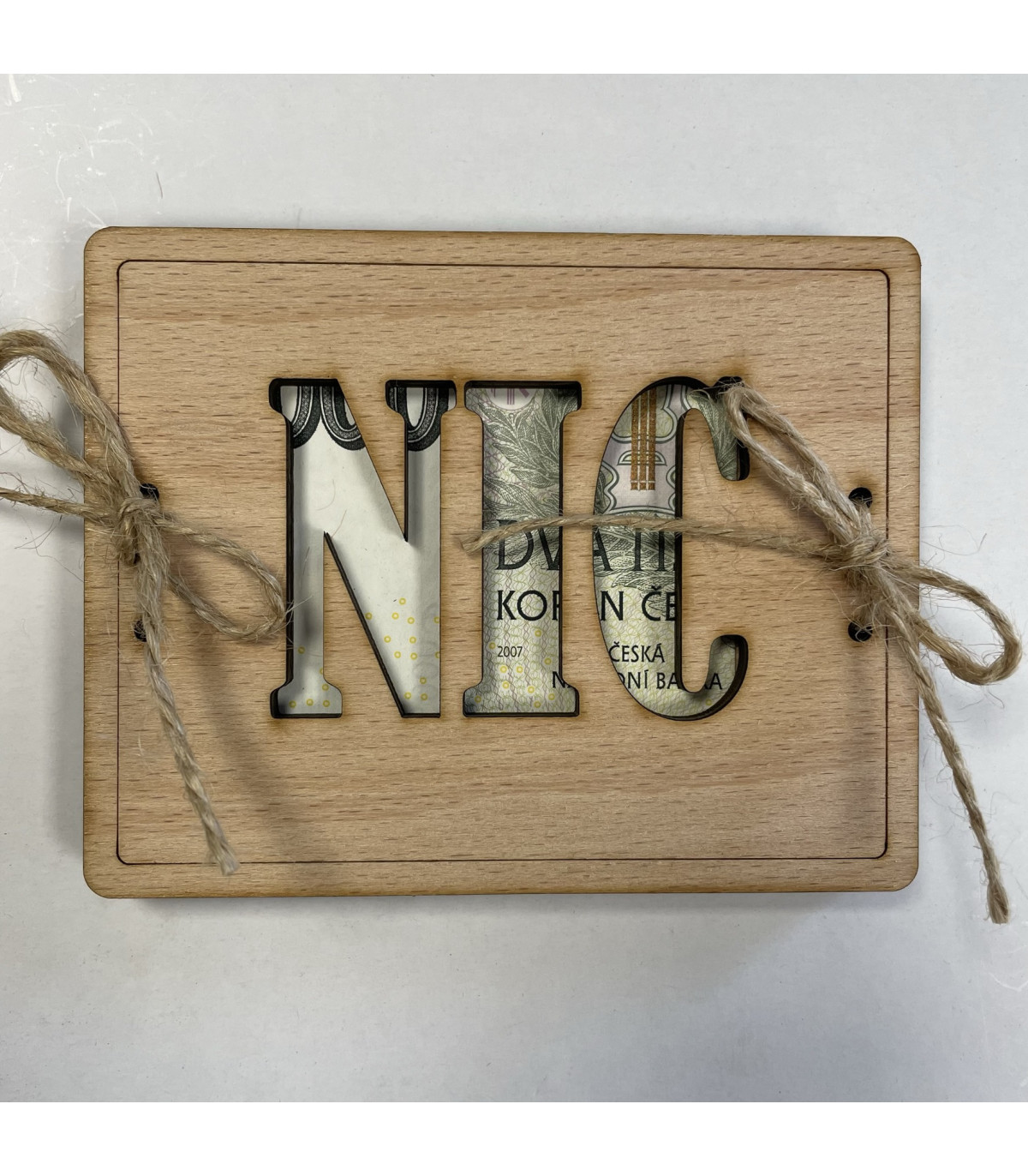 Dřevěné přání NIC