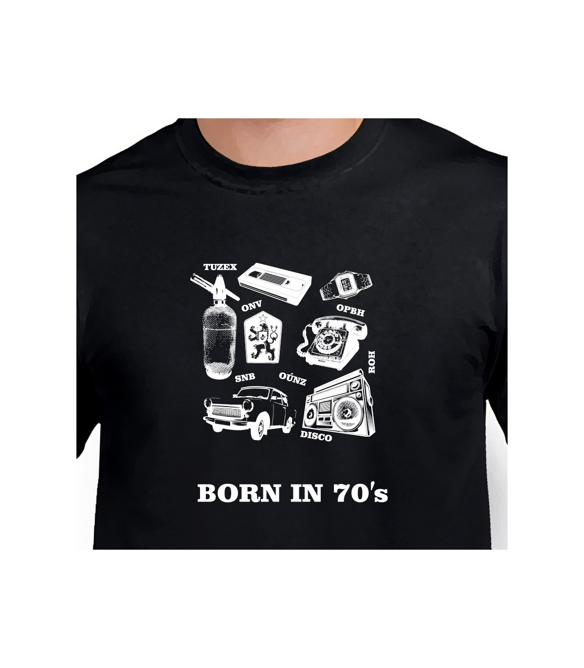 Tričko Born in 70's