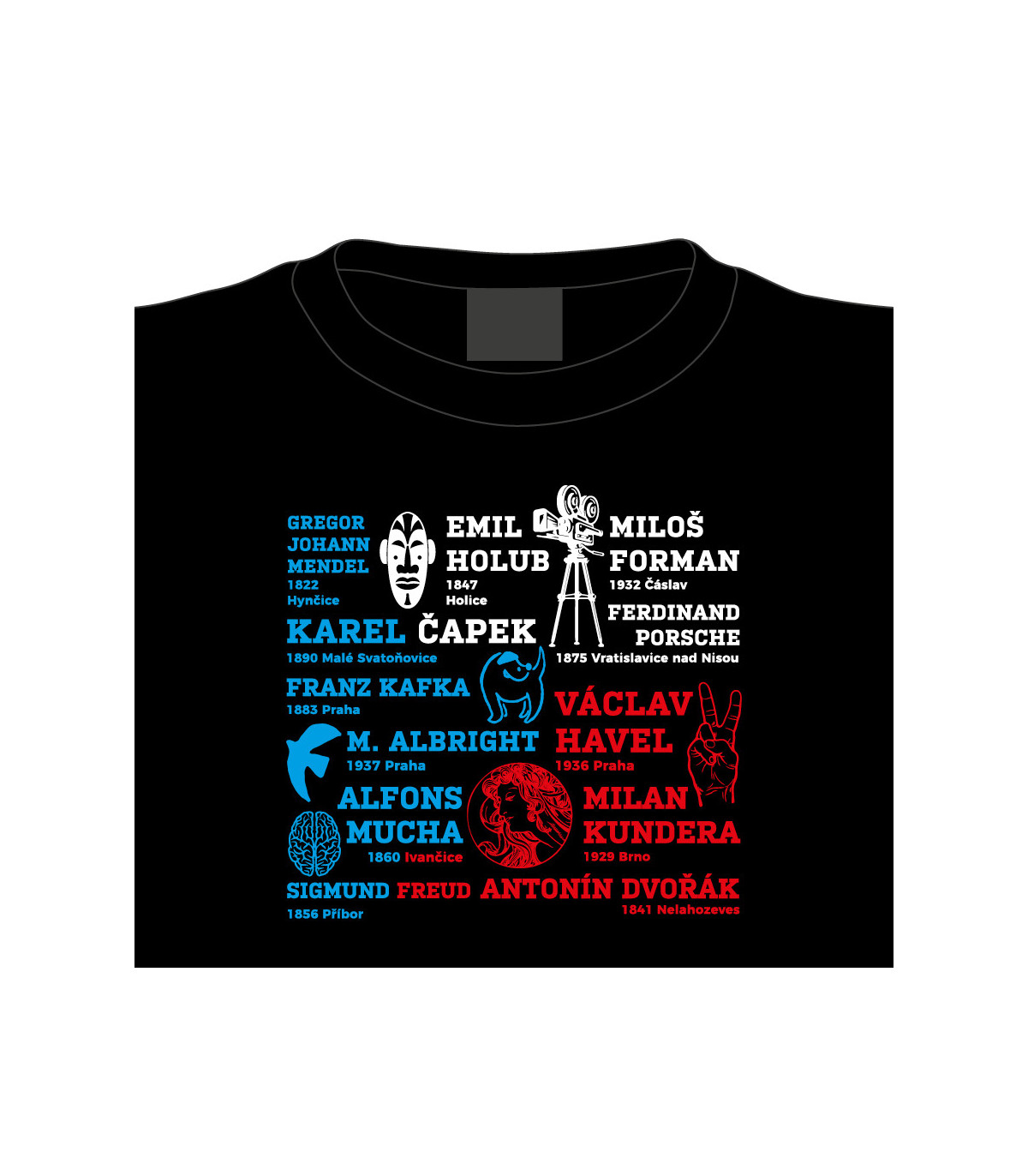 Tričko Jsem hrdý na naše rodáky