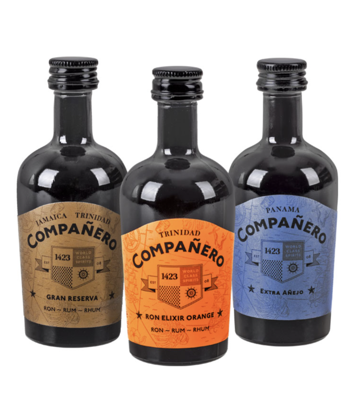 Dárková sada Ron Compañero 3x 50ml