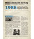 Narozeninové noviny 1986 s vlastní fotografií a textem