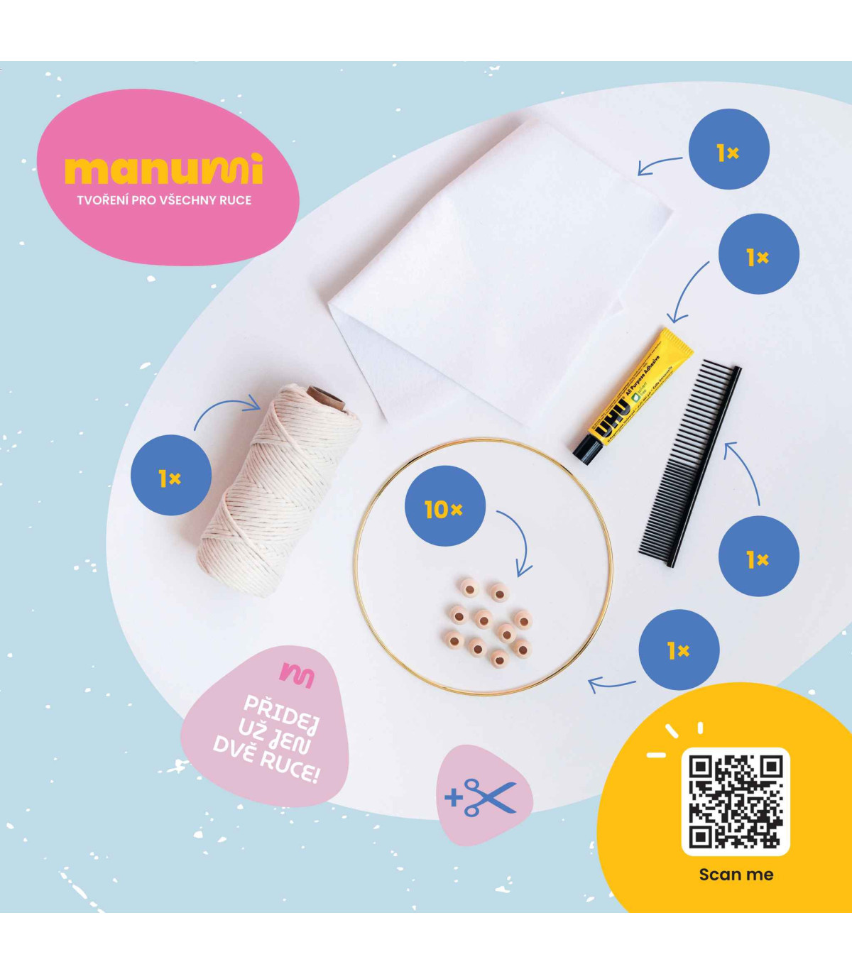 Macramé startovací sada – lapač snů | Kreativní sada pro ženy