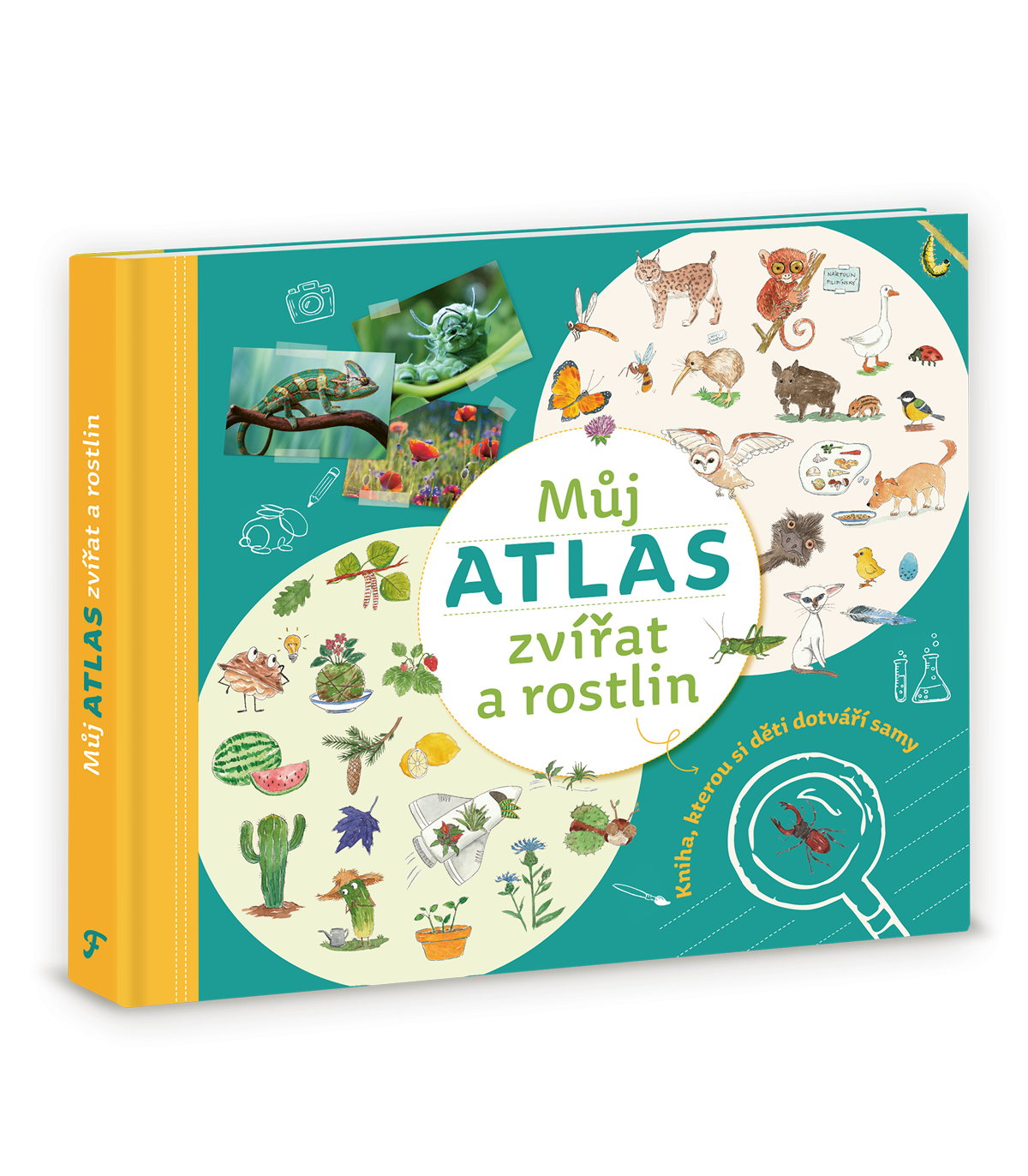 Můj atlas zvířat a rostlin - Kniha, kterou si děti dotváří samy