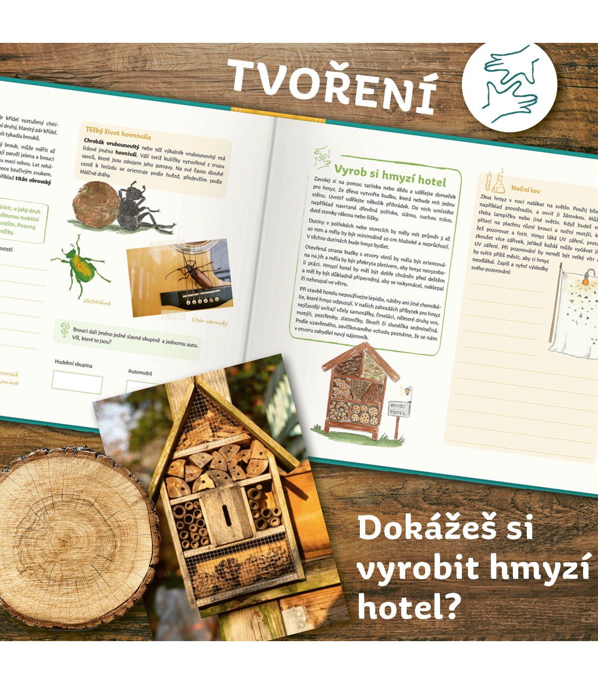 Můj atlas zvířat a rostlin - Kniha, kterou si děti dotváří samy