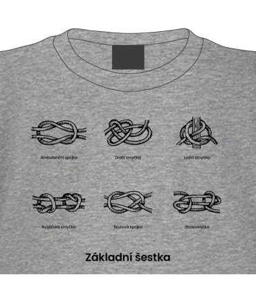 Dětské tričko Základní šestka uzlů