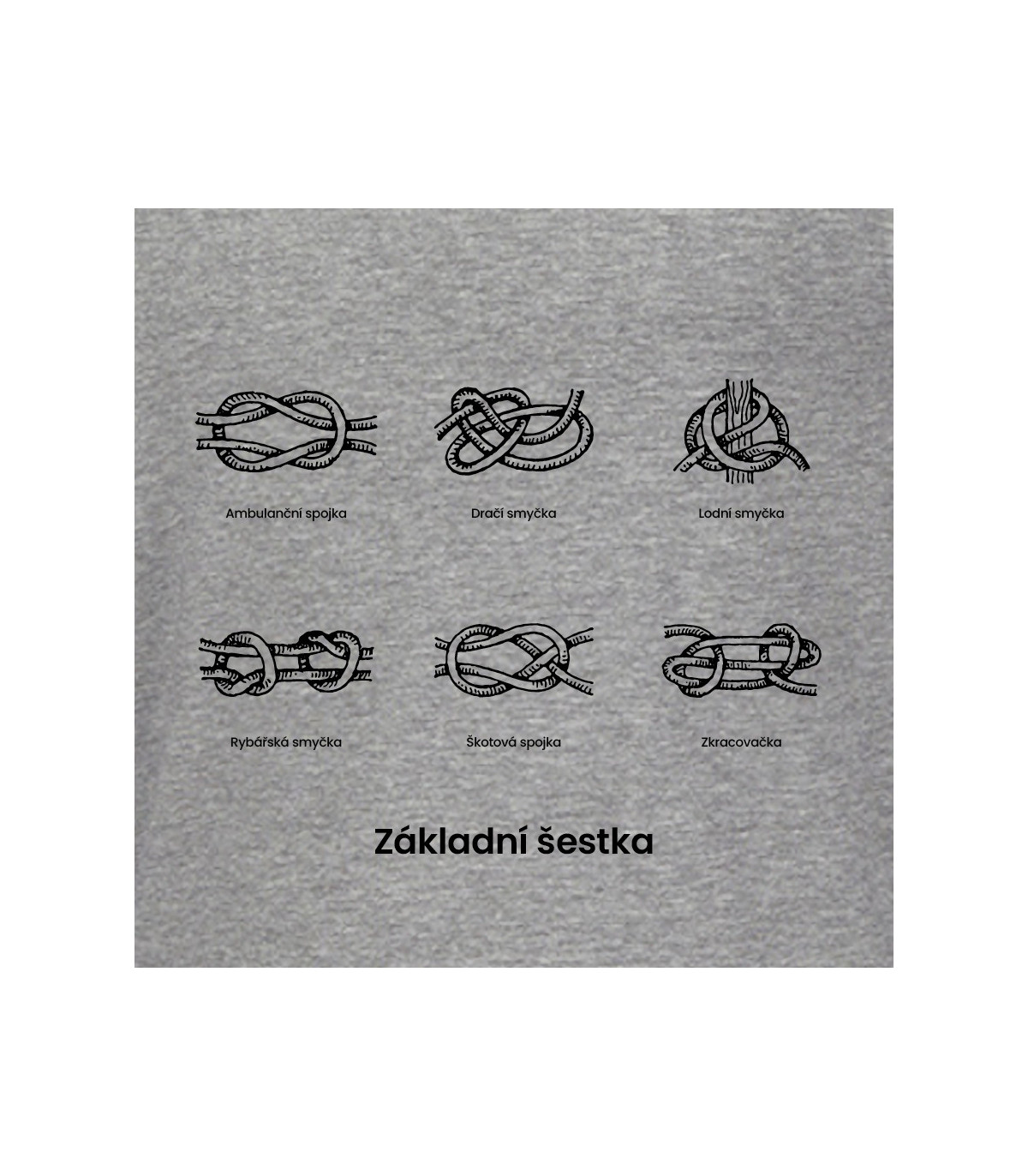 Dětské tričko Základní šestka uzlů