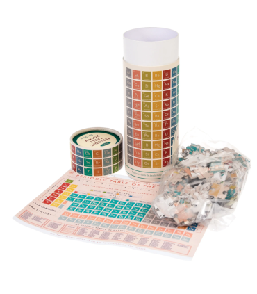 Puzzle v tubusu - periodická tabulka