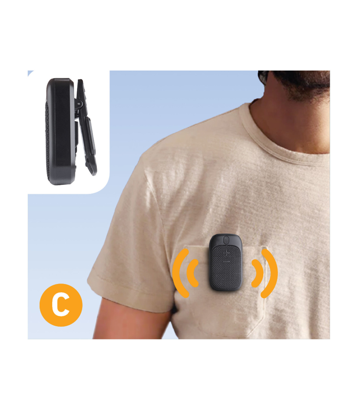 Bluetooth reproduktor/handsfree s magnetem nebo klipem