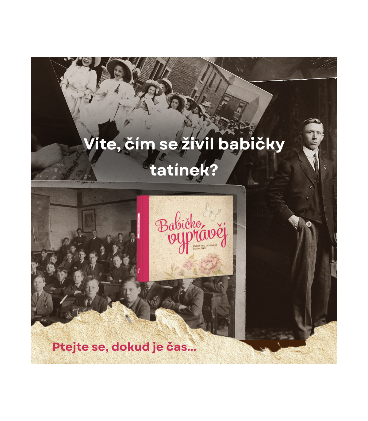 Babičko, vyprávěj, kniha pro uchování vzpomínek