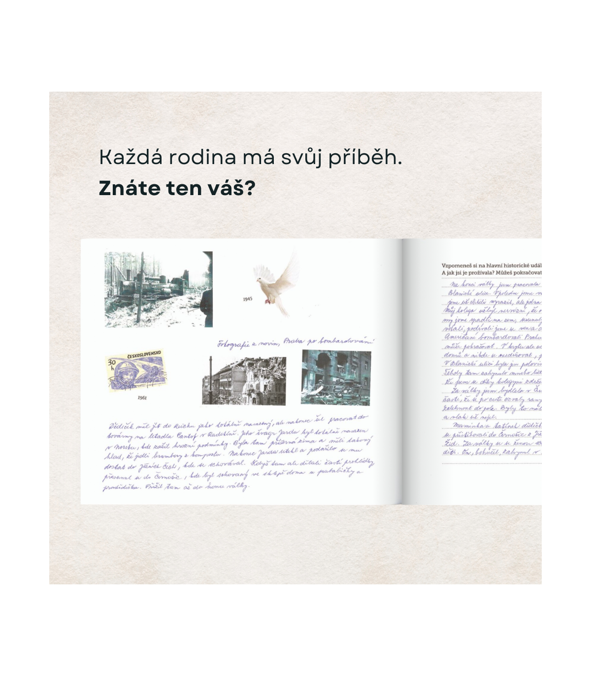 Babičko, vyprávěj, kniha pro uchování vzpomínek