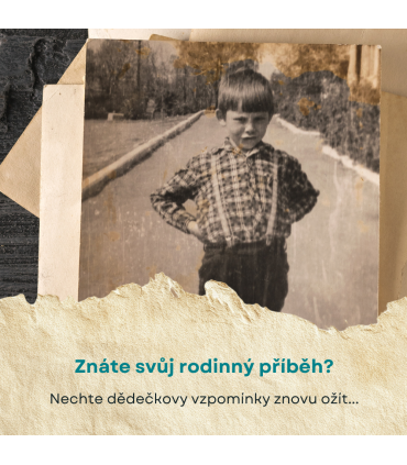 Dědečku, vyprávěj, kniha pro uchování vzpomínek | Originální dárek pro dědečka